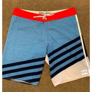 Billabong Board Shorts Mens 36 Platinum X Swim Beach Surf Pool Drawstring Waist